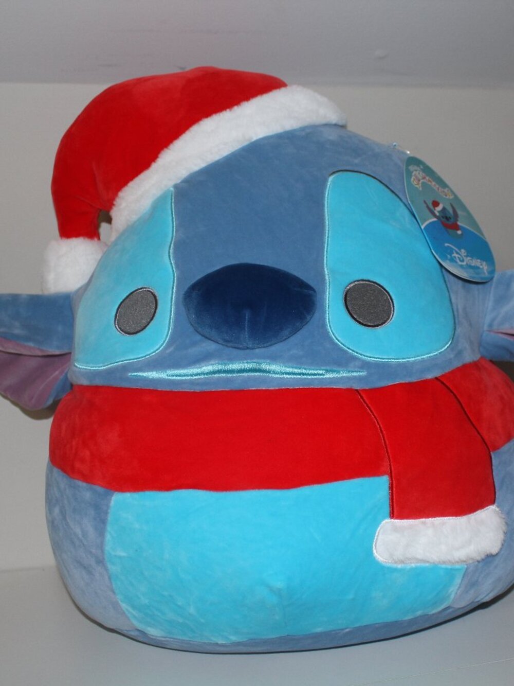 STITCH Squishmallow X-LARGE 20" Christmas Holiday Santa Plush Disney XL NWT S